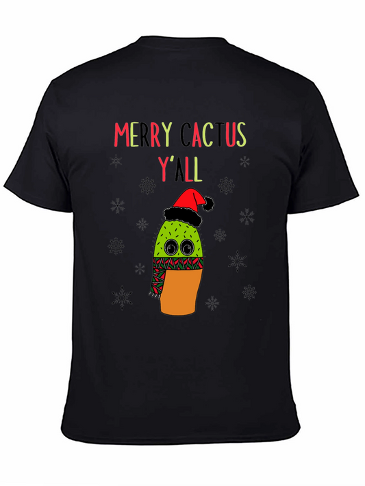Merry Cactus Yall Christmas T-Shirt