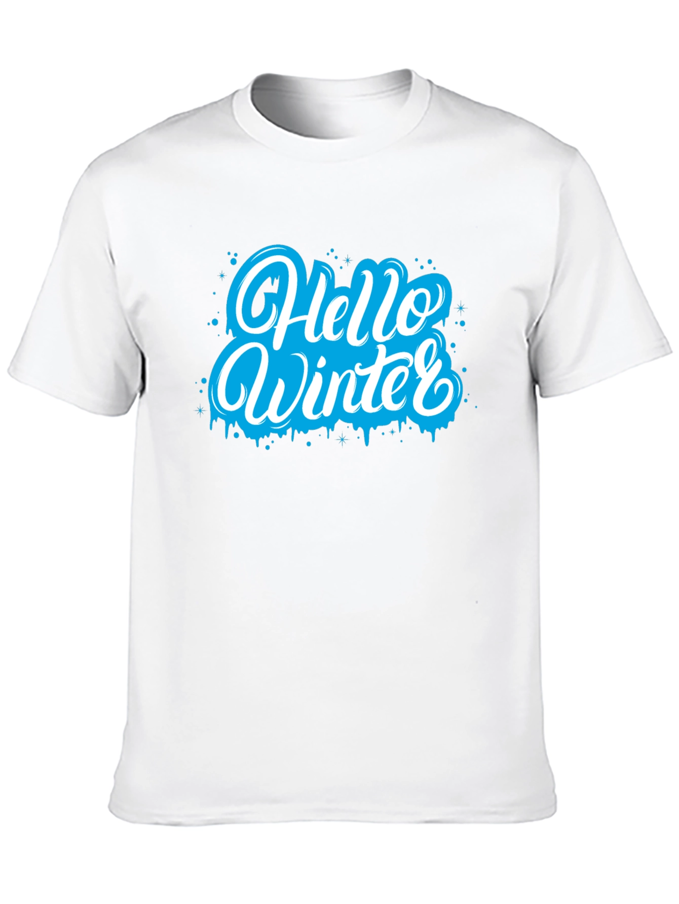 Hello Winter Graphic Tee - Holiday Season Style