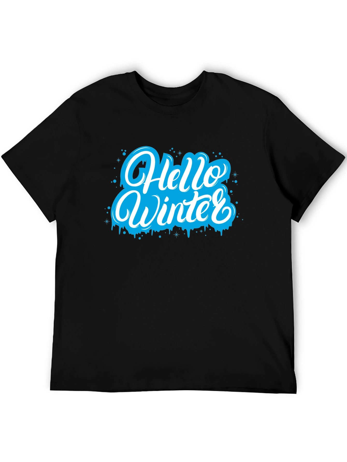 Hello Winter Graphic Tee - Holiday Season Style