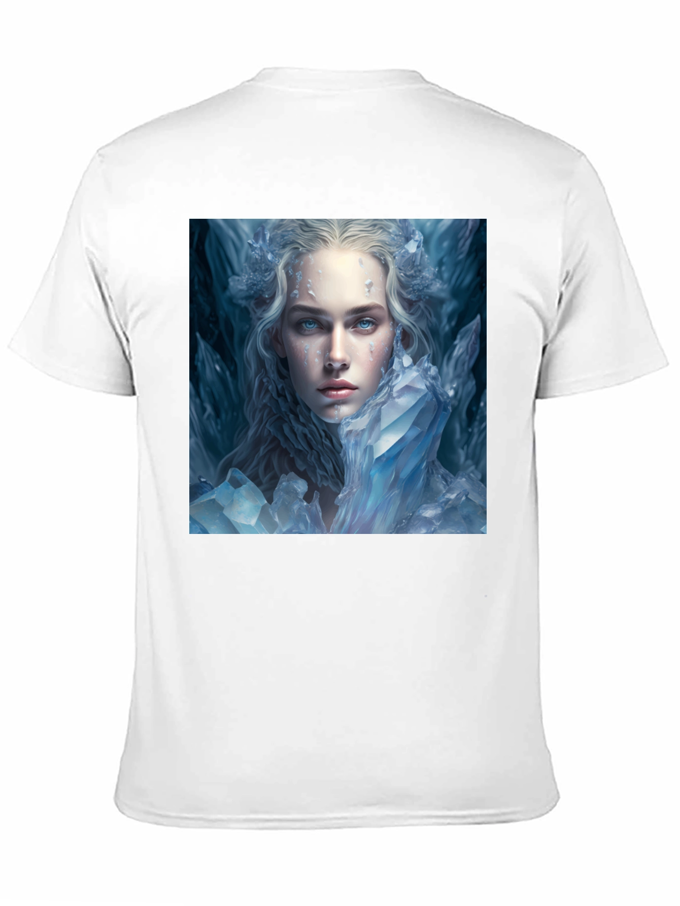 Icy Queen Graphic Tee - Black Cotton Blend Shirt