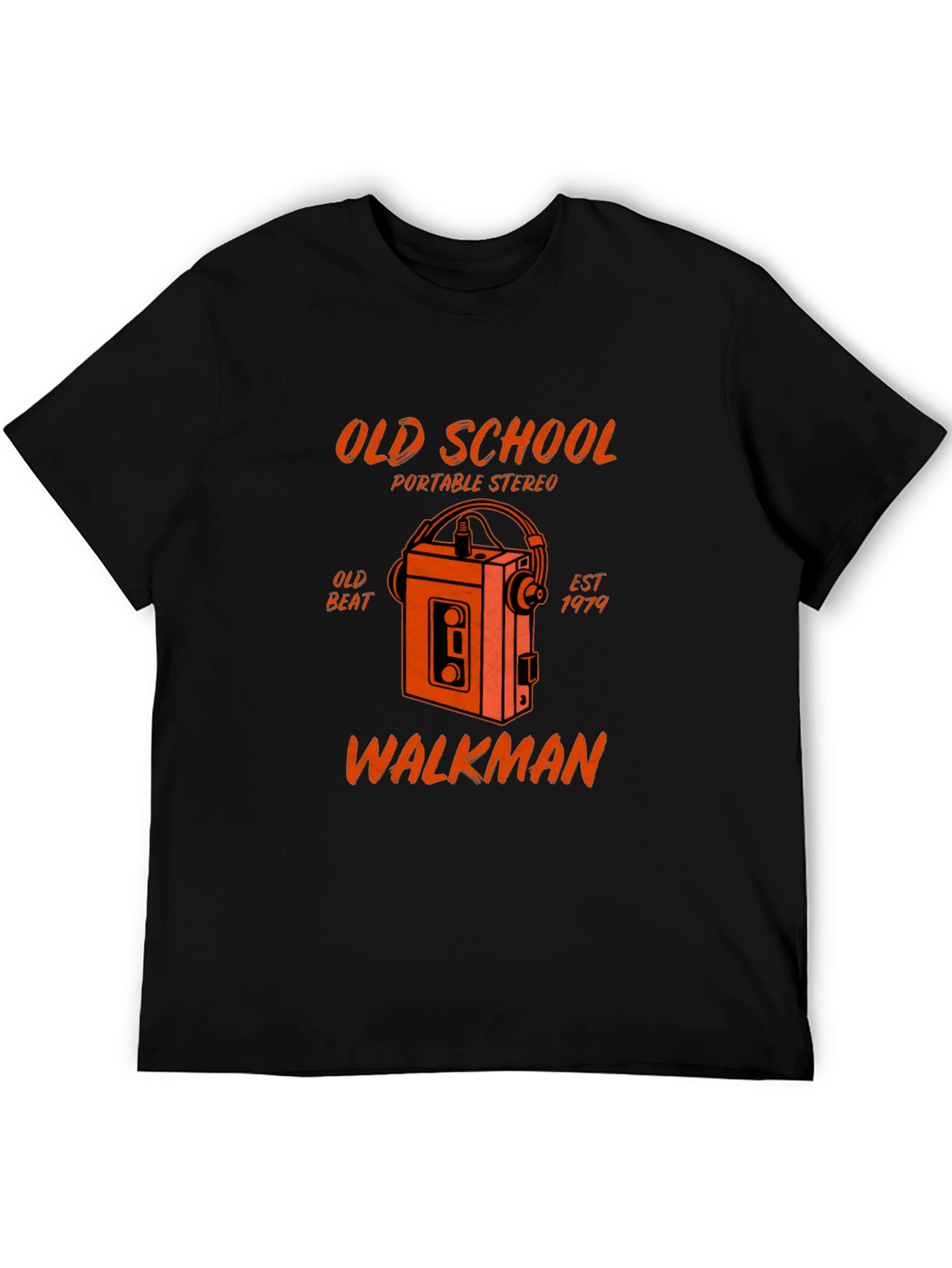 Old School Walkman T-Shirt - Retro Portable Stereo