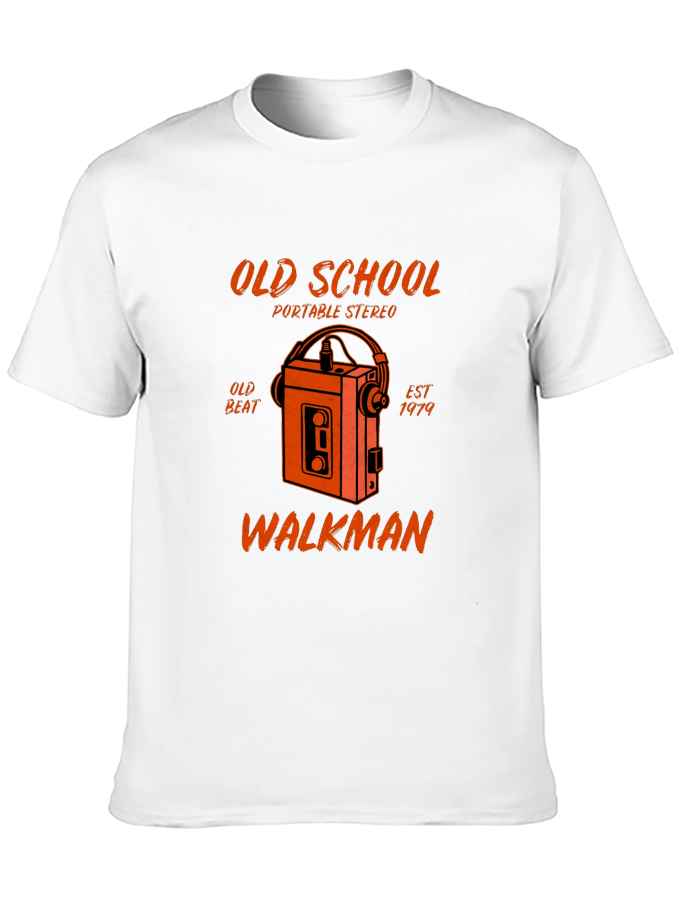 Old School Walkman T-Shirt - Retro Portable Stereo
