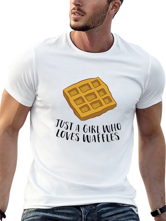 Waffle Lover Tee - Just a Girl Who Loves Waffles T-Shirt