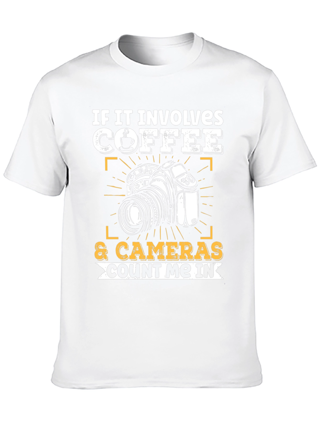 Coffee & Cameras T-Shirt - Count Me In