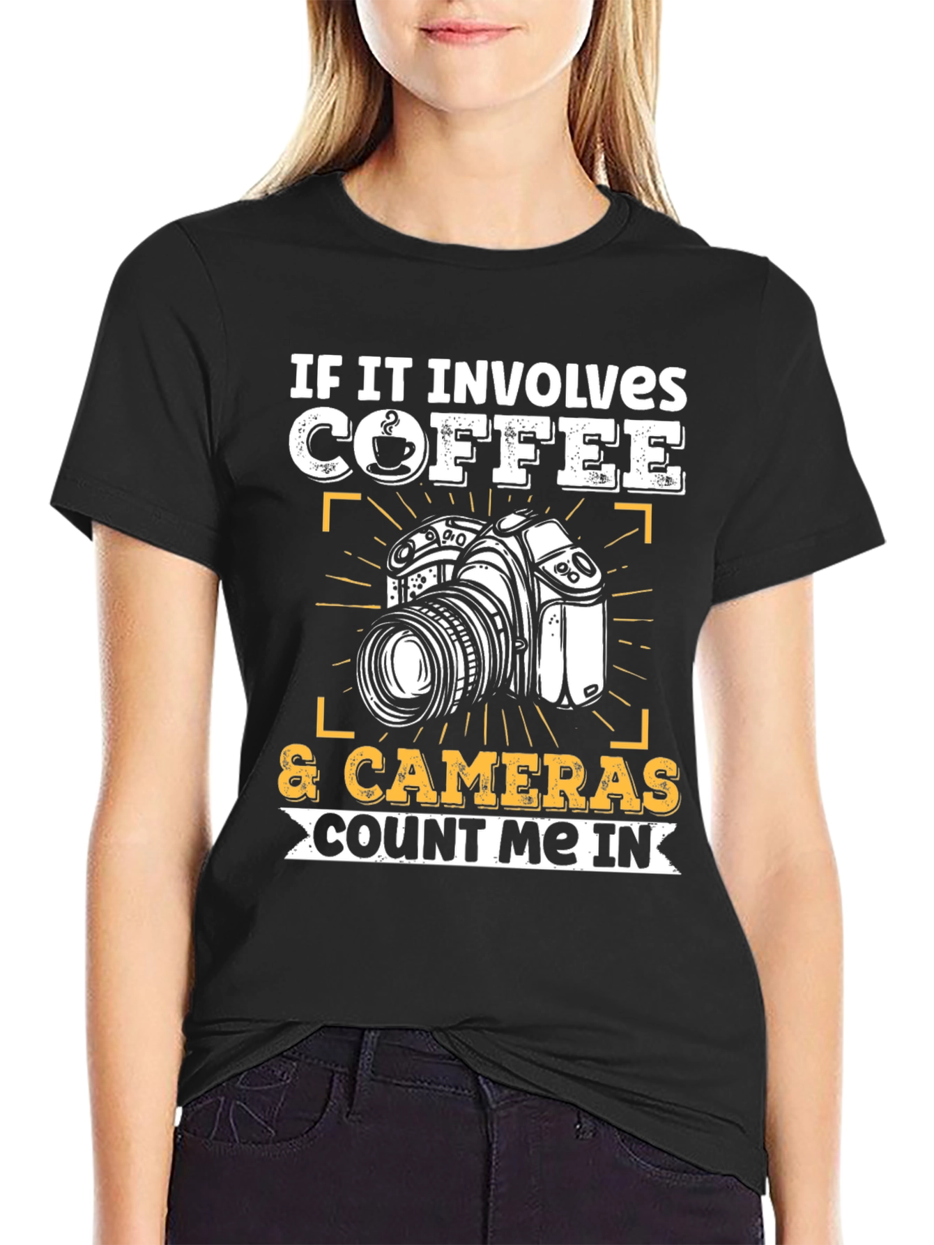 Coffee & Cameras T-Shirt - Count Me In