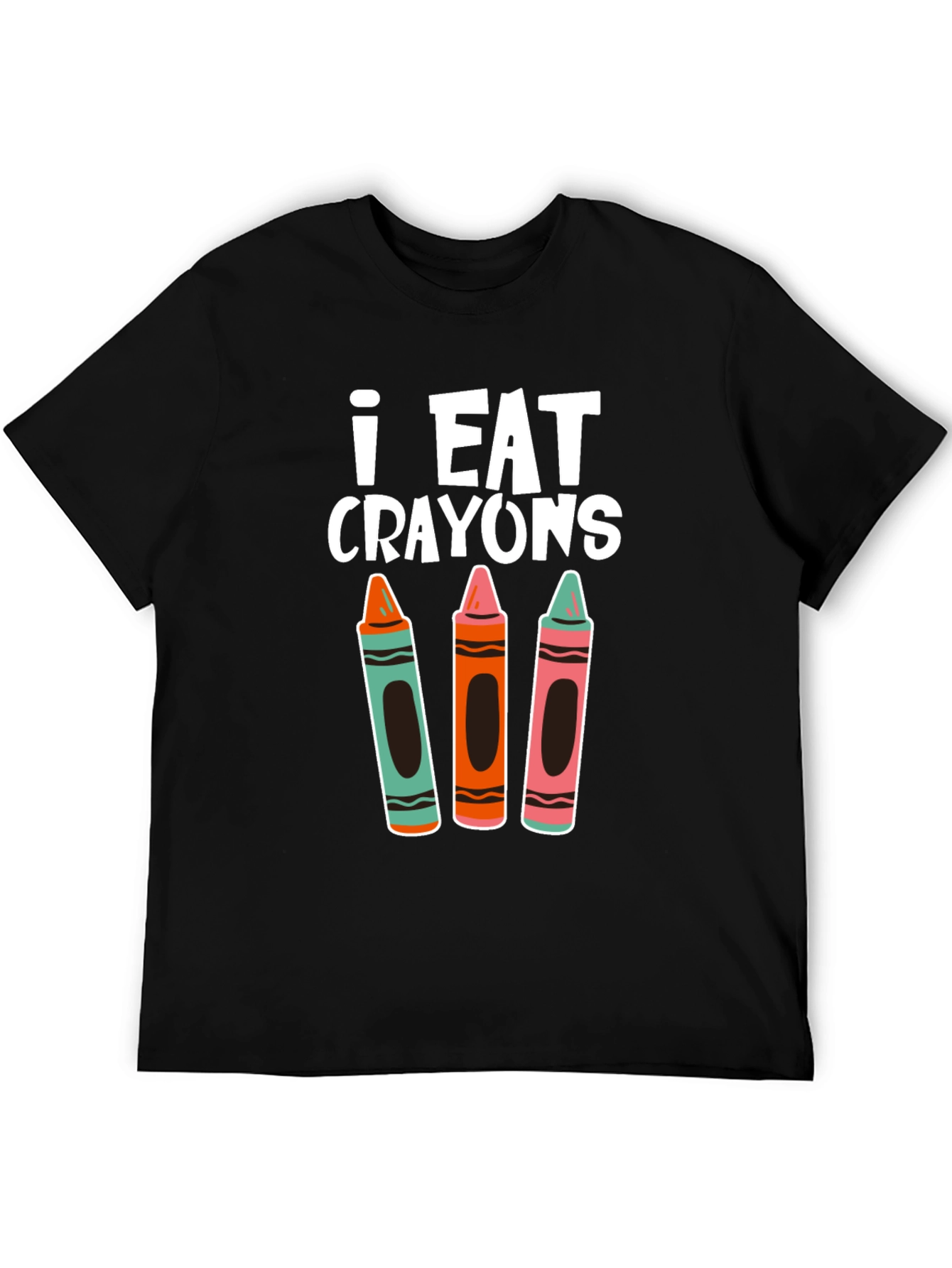 I Eat Crayons T-Shirt - Novelty Graphic Tee