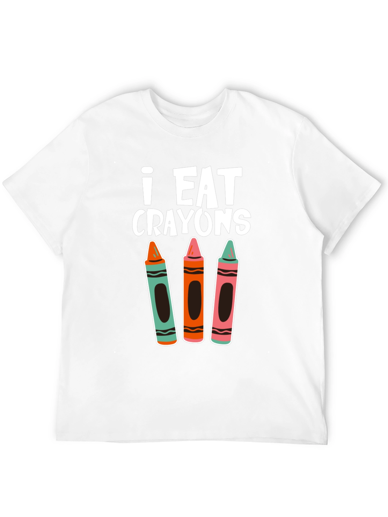 I Eat Crayons T-Shirt - Novelty Graphic Tee