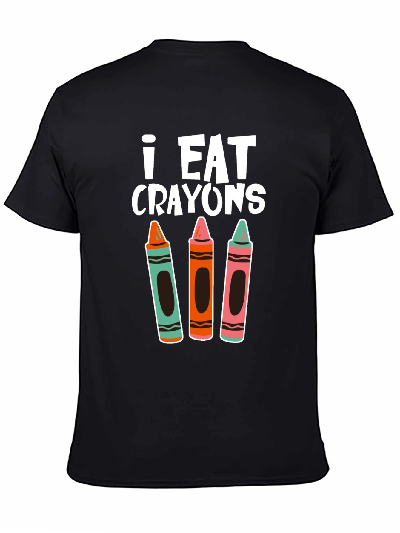 I Eat Crayons T-Shirt - Novelty Graphic Tee