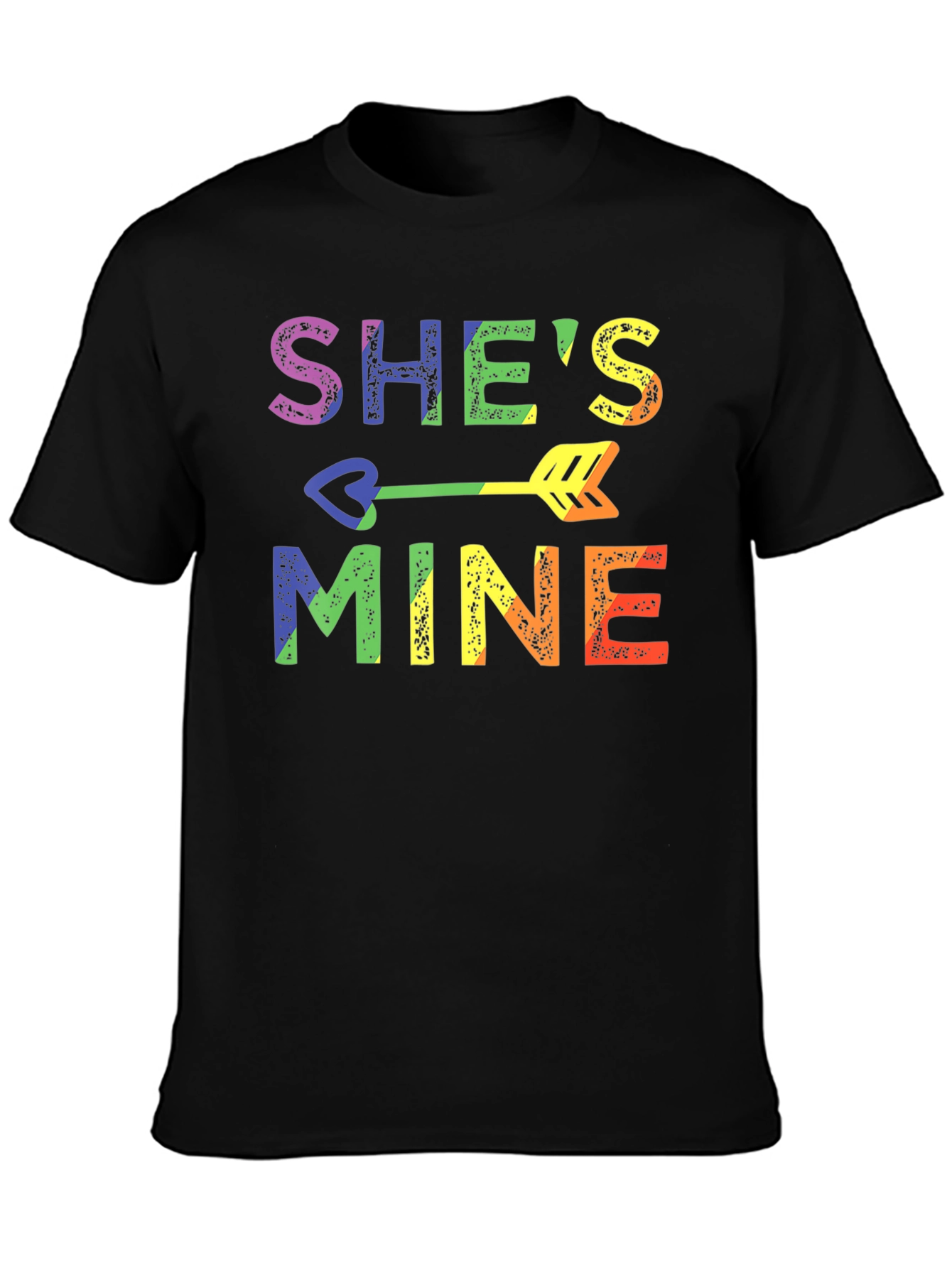 Shes Mine LGBT Pride Rainbow Graphic T-Shirt