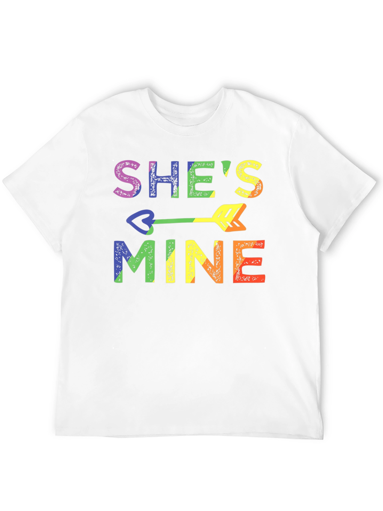 Shes Mine LGBT Pride Rainbow Graphic T-Shirt