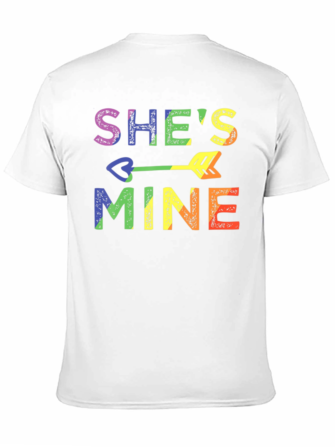 Shes Mine LGBT Pride Rainbow Graphic T-Shirt