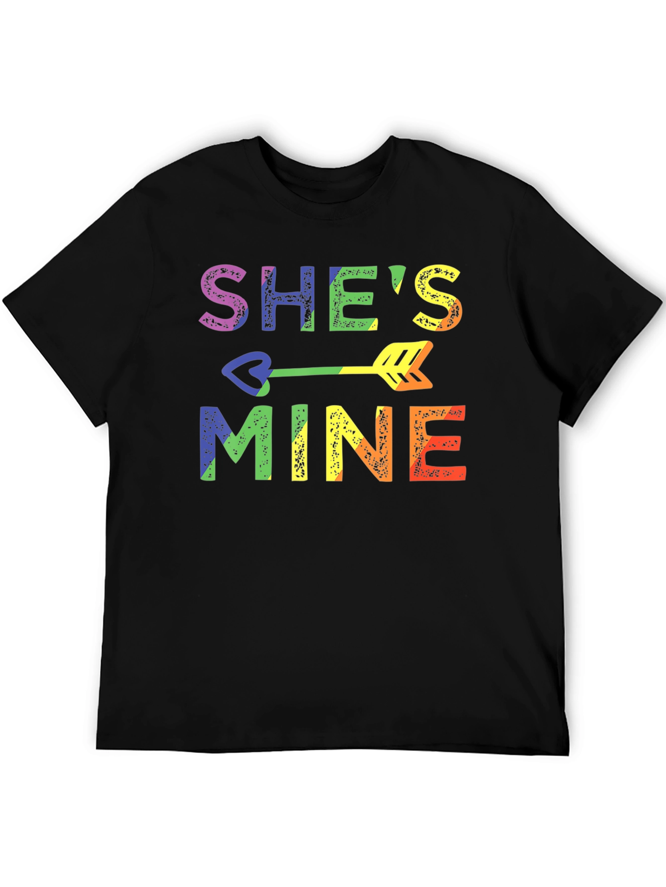 Shes Mine LGBT Pride Rainbow Graphic T-Shirt