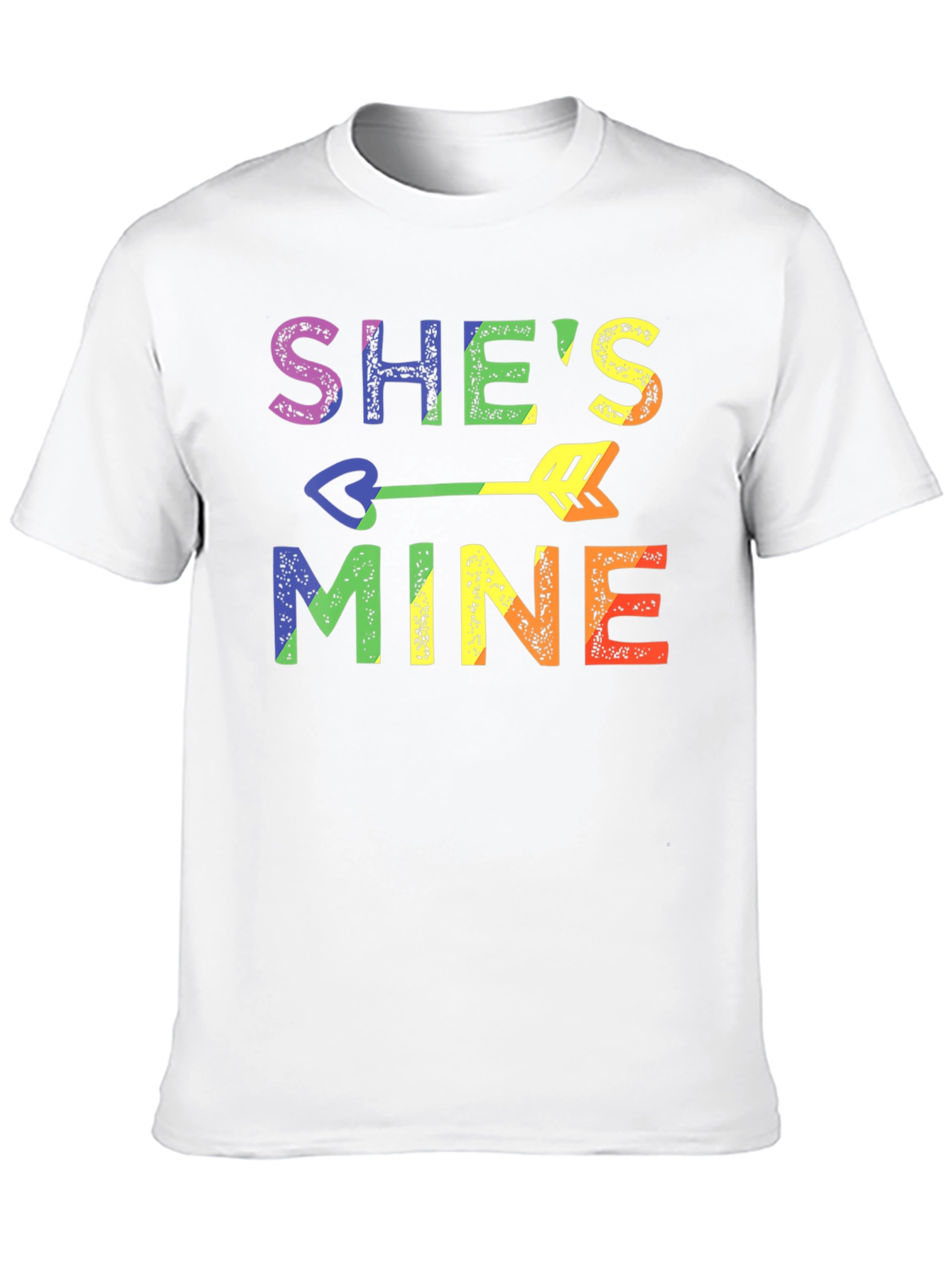 Shes Mine LGBT Pride Rainbow Graphic T-Shirt