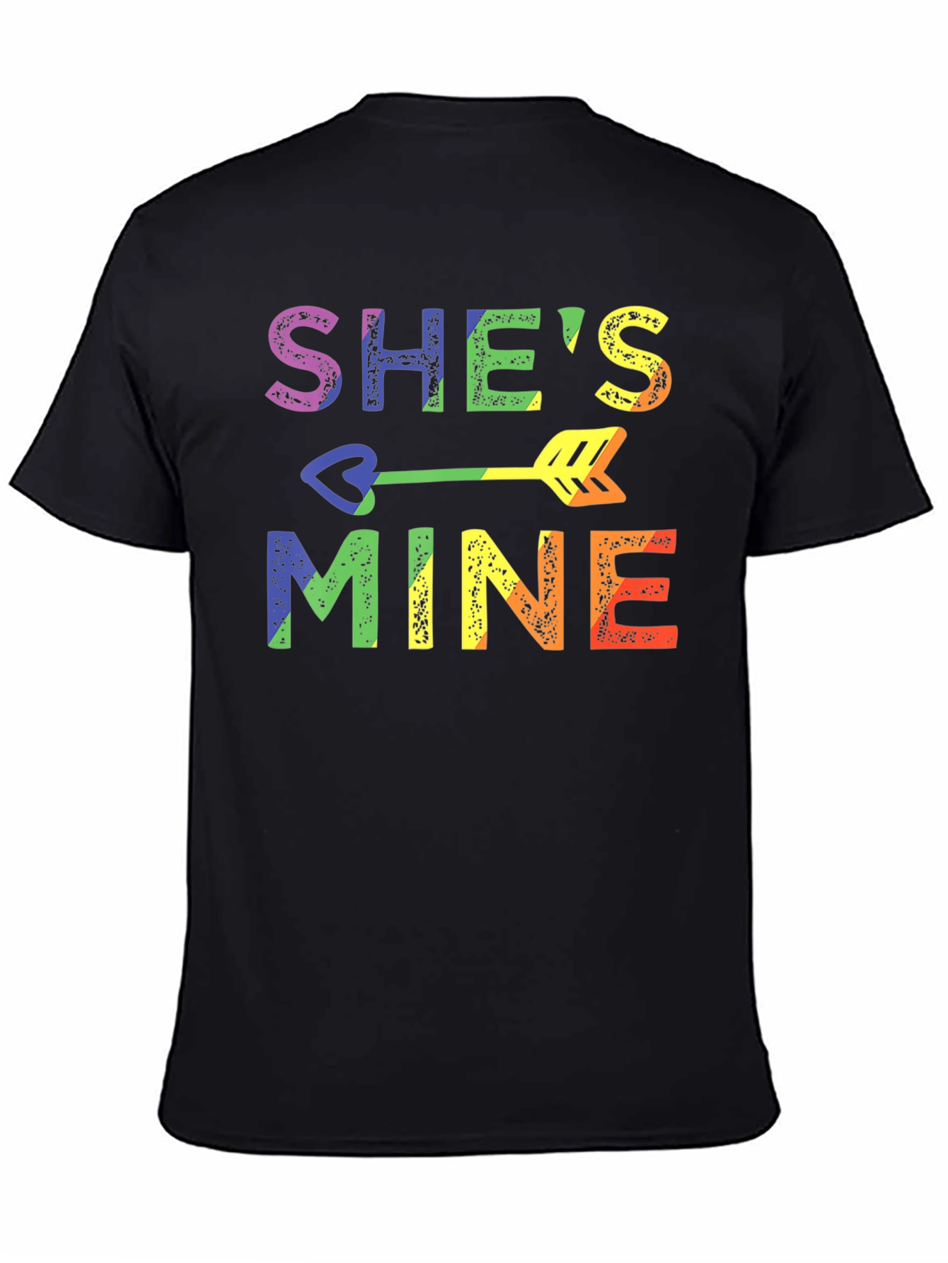 Shes Mine LGBT Pride Rainbow Graphic T-Shirt