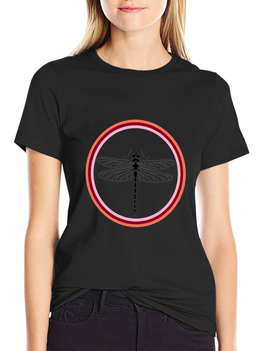 Dragonfly Graphic Black T-Shirt