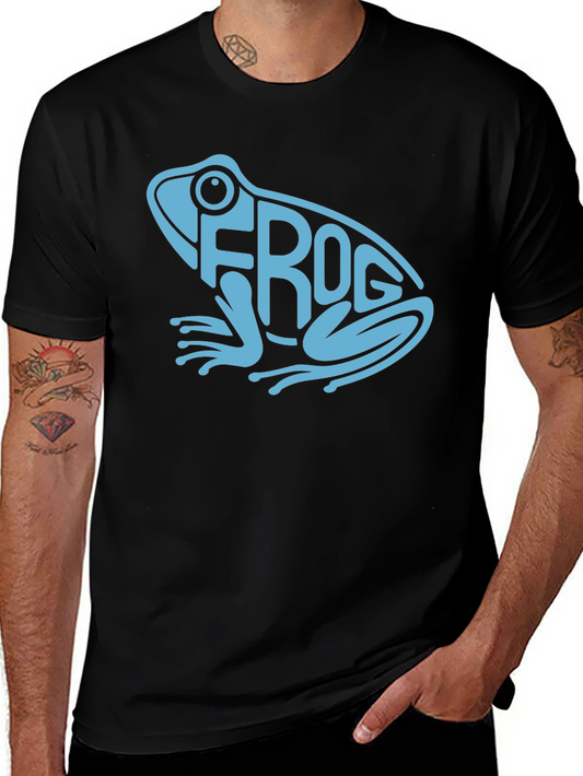 Frog Graphic Tee - Black Unisex Crew Neck T-Shirt
