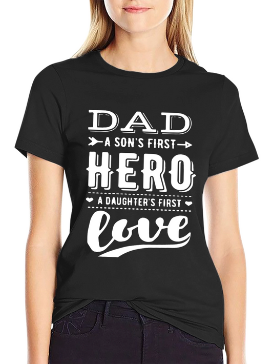 Dad Hero Love Graphic T-Shirt