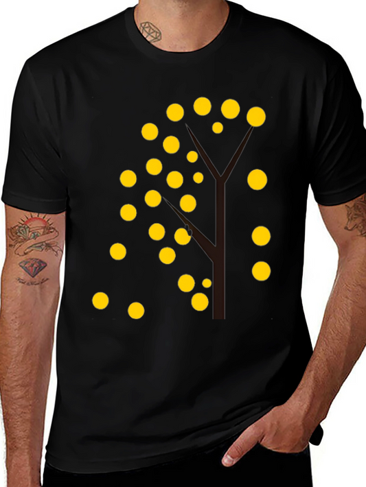 Tree of Lights Black T-Shirt - Unique Design