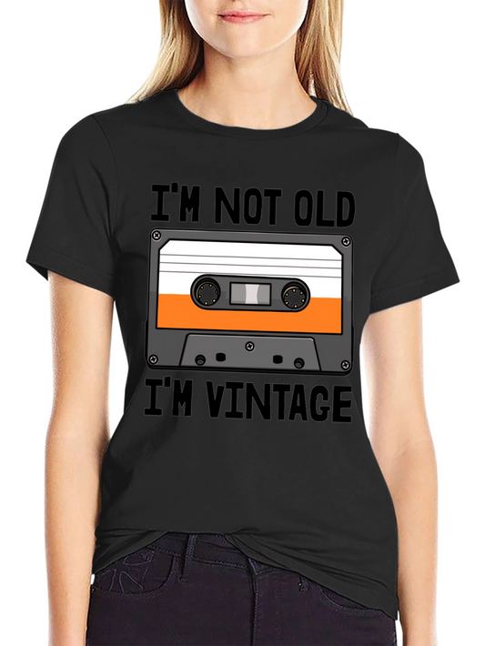 Im Not Old Im Vintage Cassette Tape T-Shirt