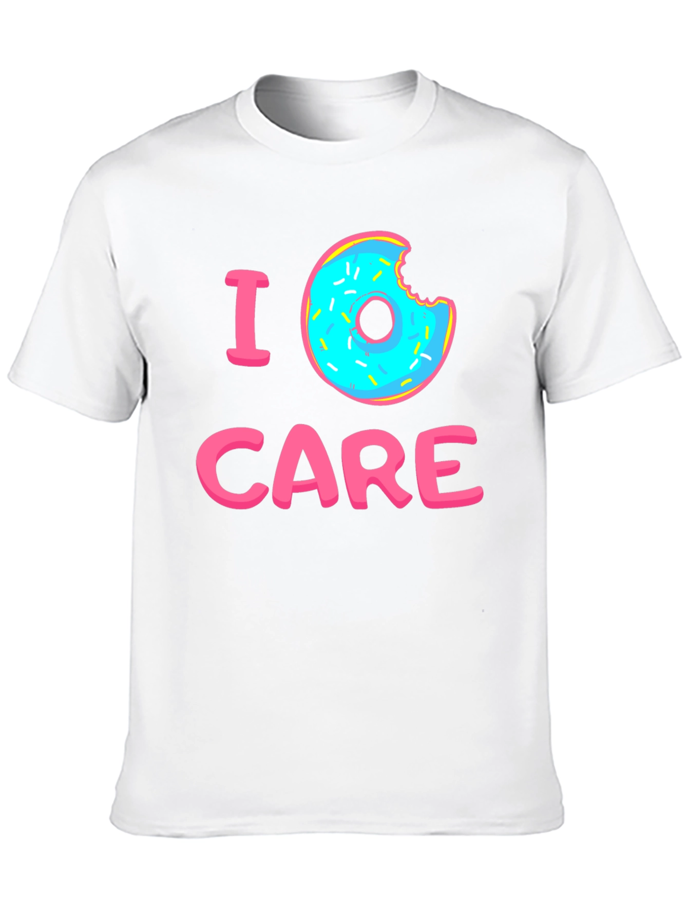 I Donut Care Graphic T-Shirt - Black