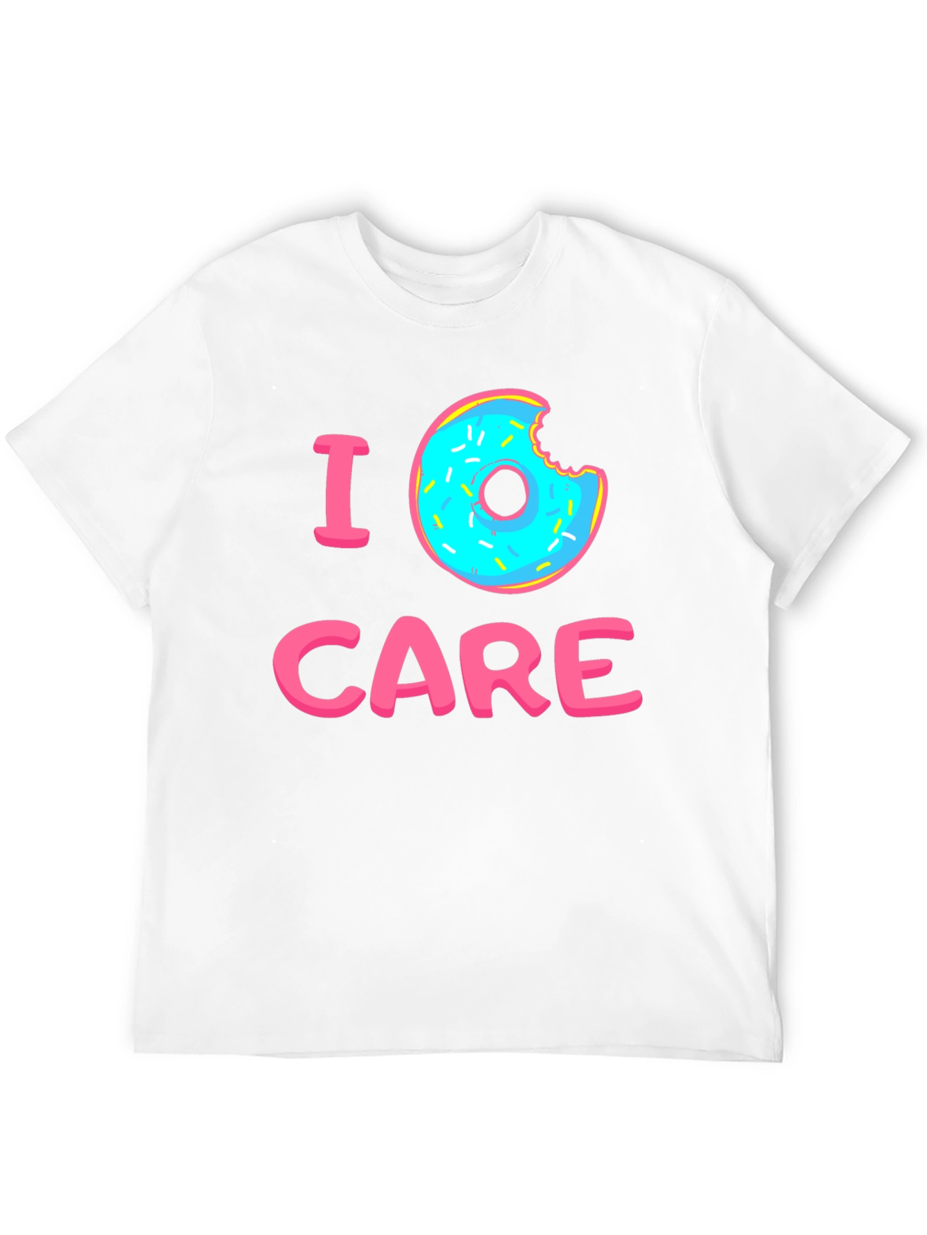 I Donut Care Graphic T-Shirt - Black