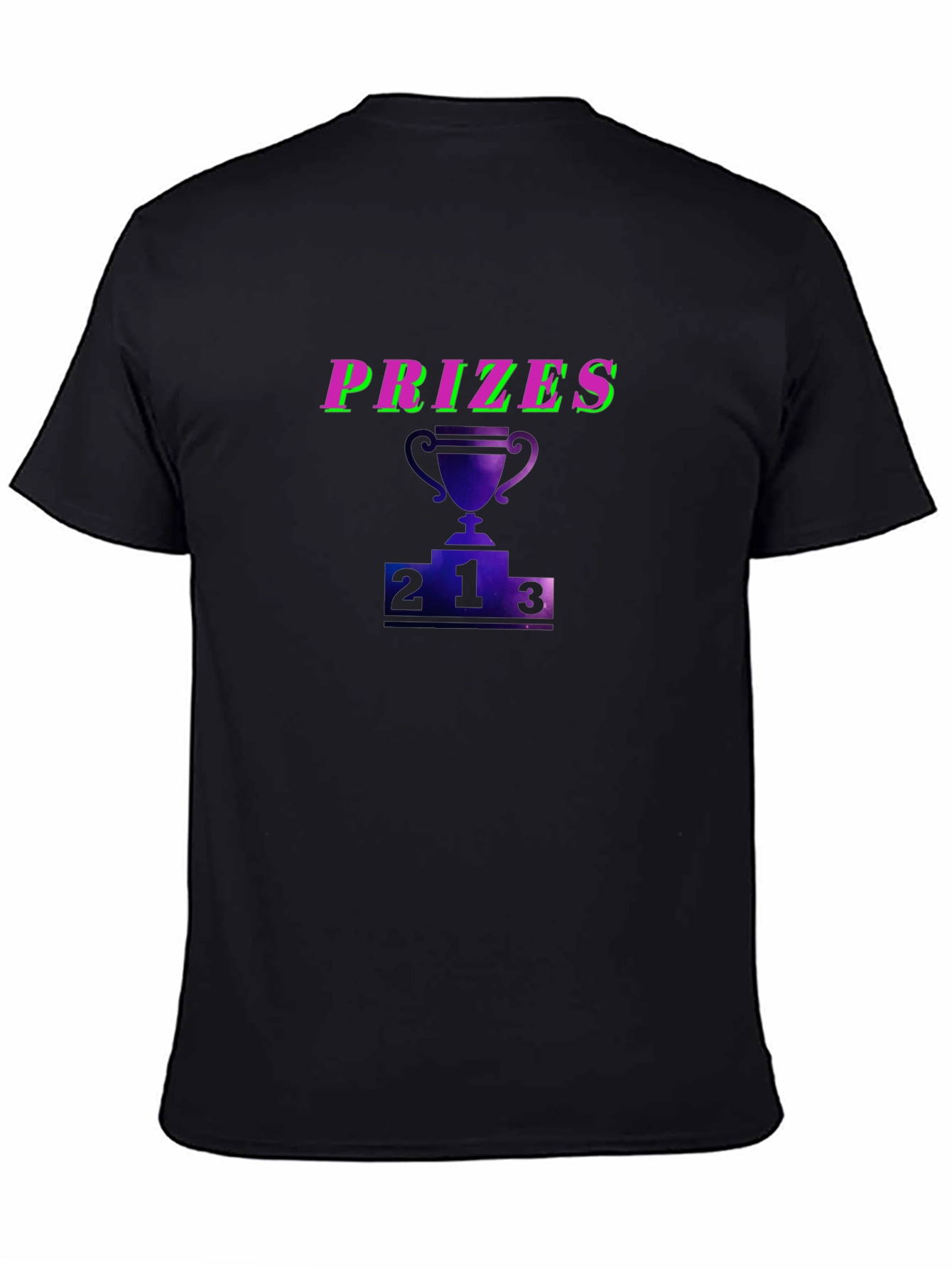 Prizes Trophy Graphic Black T-Shirt