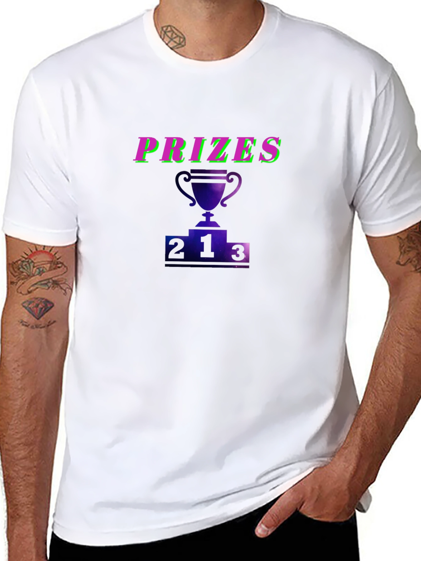 Prizes Trophy Graphic Black T-Shirt