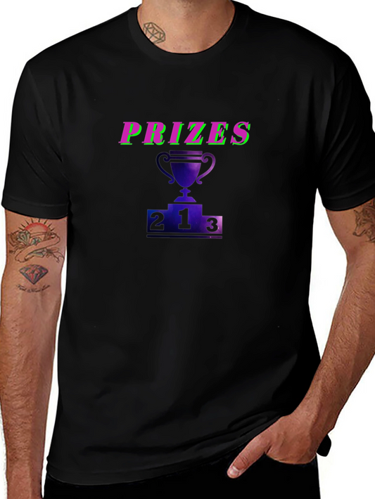 Prizes Trophy Graphic Black T-Shirt