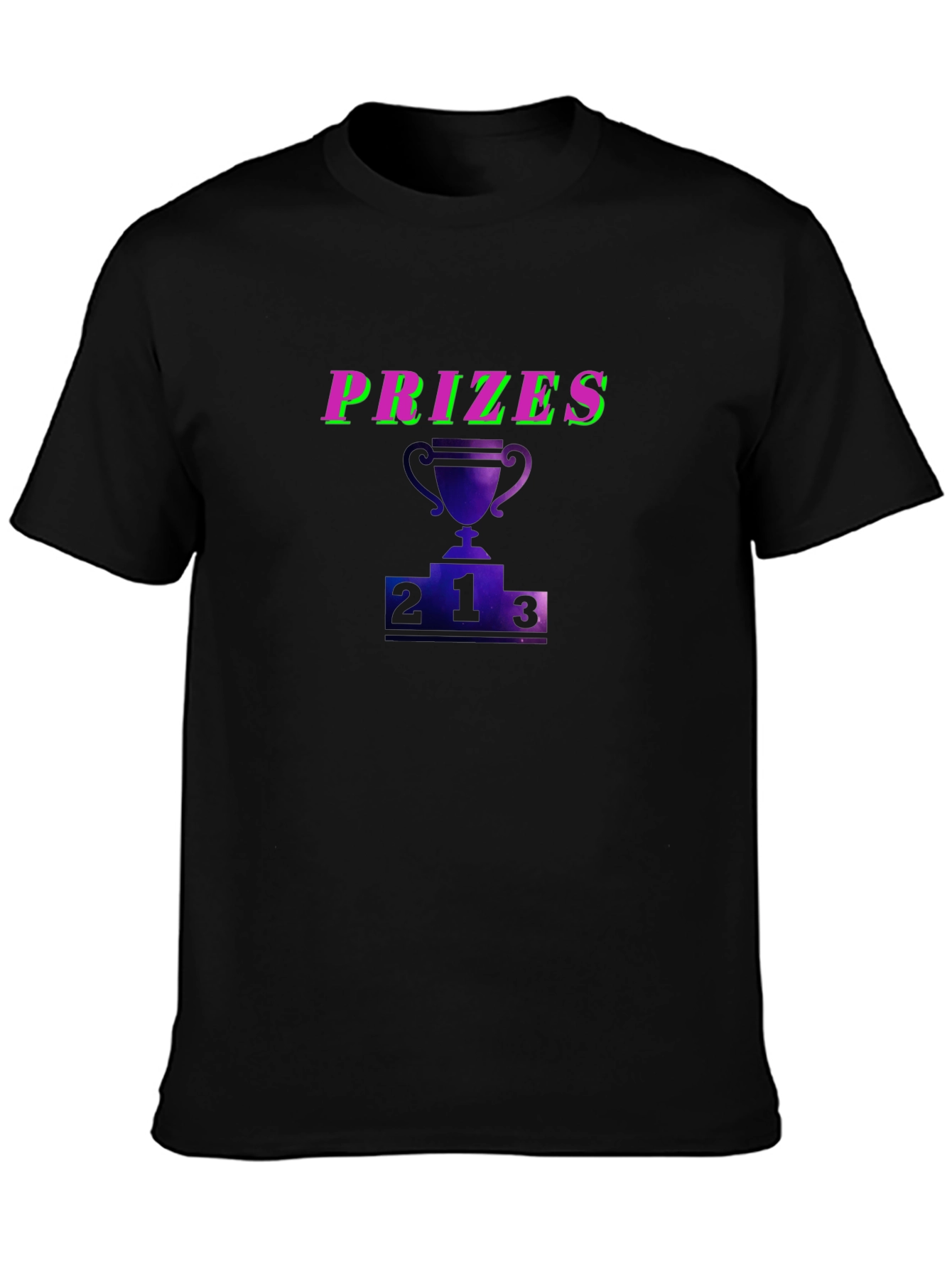 Prizes Trophy Graphic Black T-Shirt