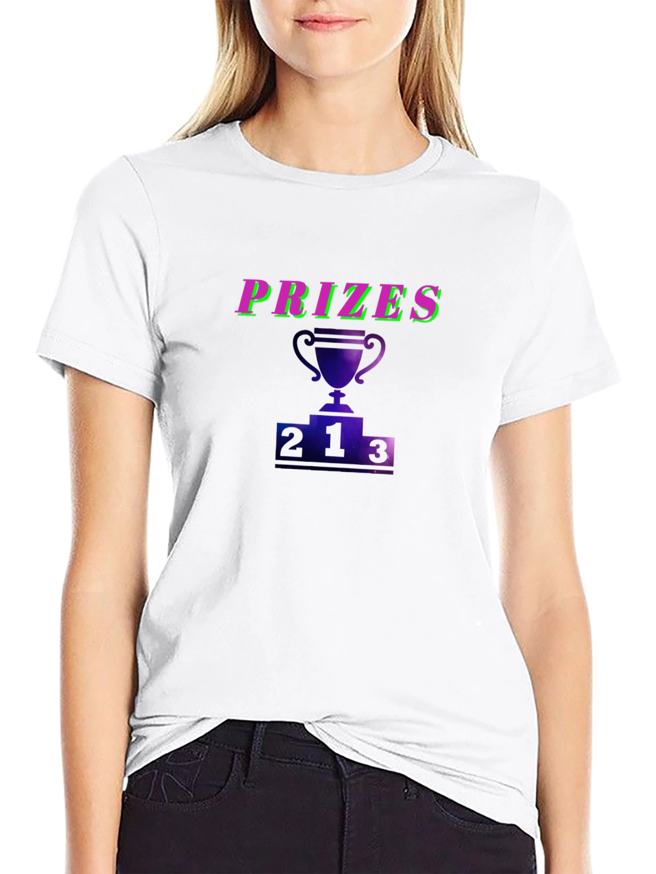 Prizes Trophy Graphic Black T-Shirt