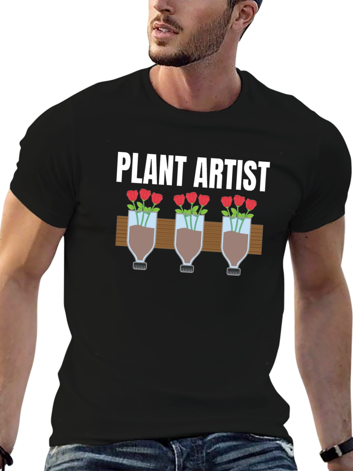 Plant Artist Graphic T-Shirt