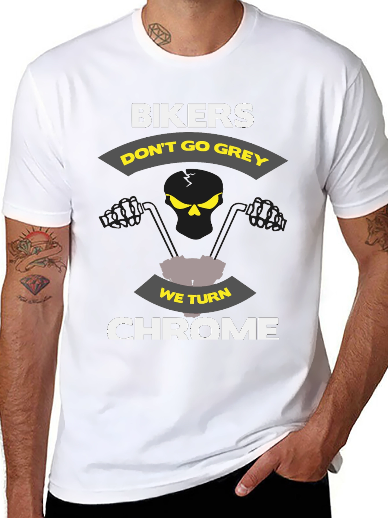 Bikers Dont Go Grey T-Shirt