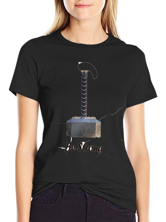Thor Hammer Be Strong Graphic T-Shirt