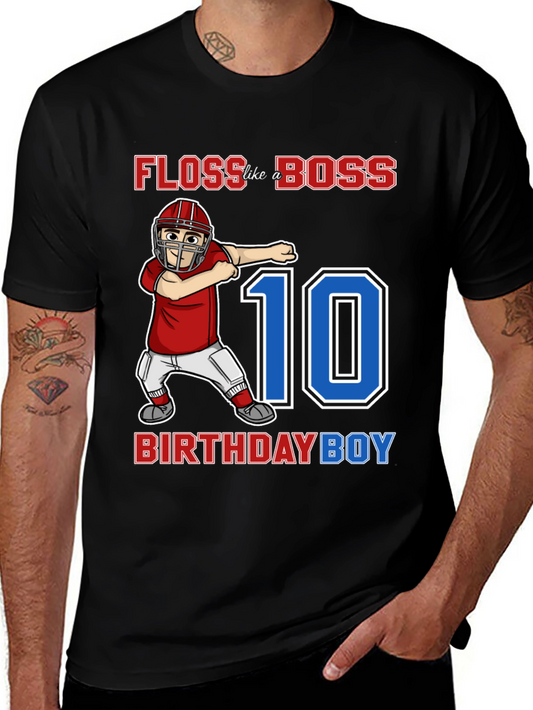 Floss Like a Boss 10th Birthday Boy T-Shirt