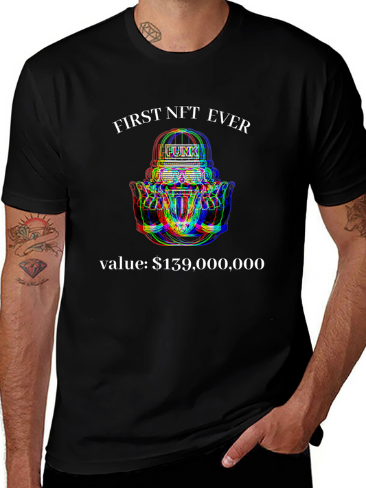 First NFT Ever Graphic Tee - Collectible Fashion