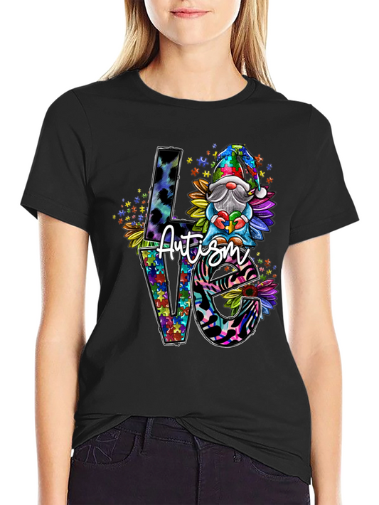Autism Awareness Love Gnome T-Shirt
