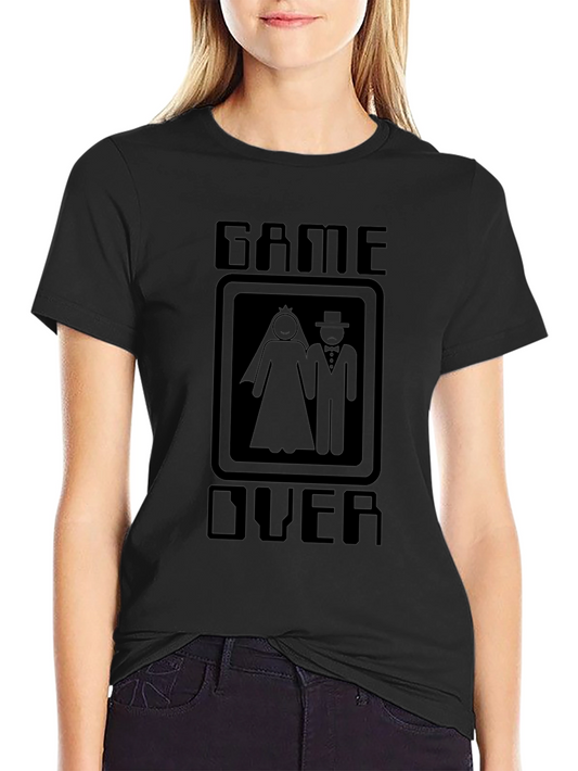 Game Over Wedding T-Shirt - Funny Bachelor Party Tee