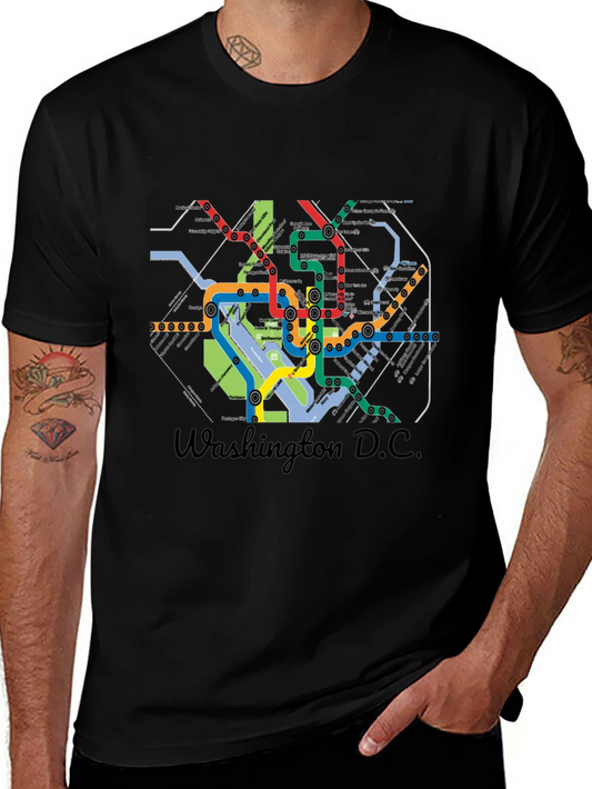 Washington D.C. Subway Map T-Shirt