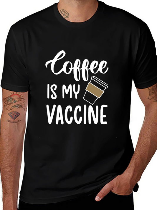 Coffee is My Vaccine T-Shirt - Funny Graphic Tee