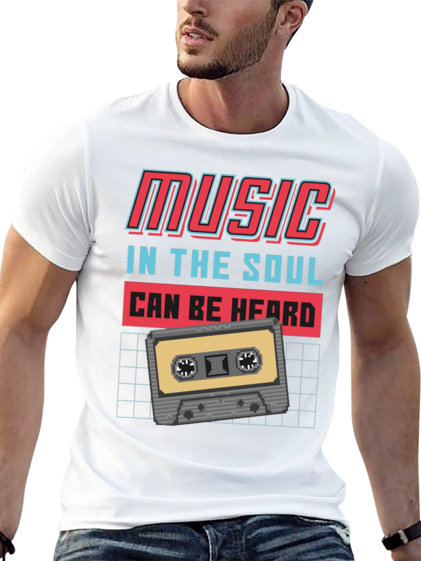 Retro Music Cassette T-Shirt