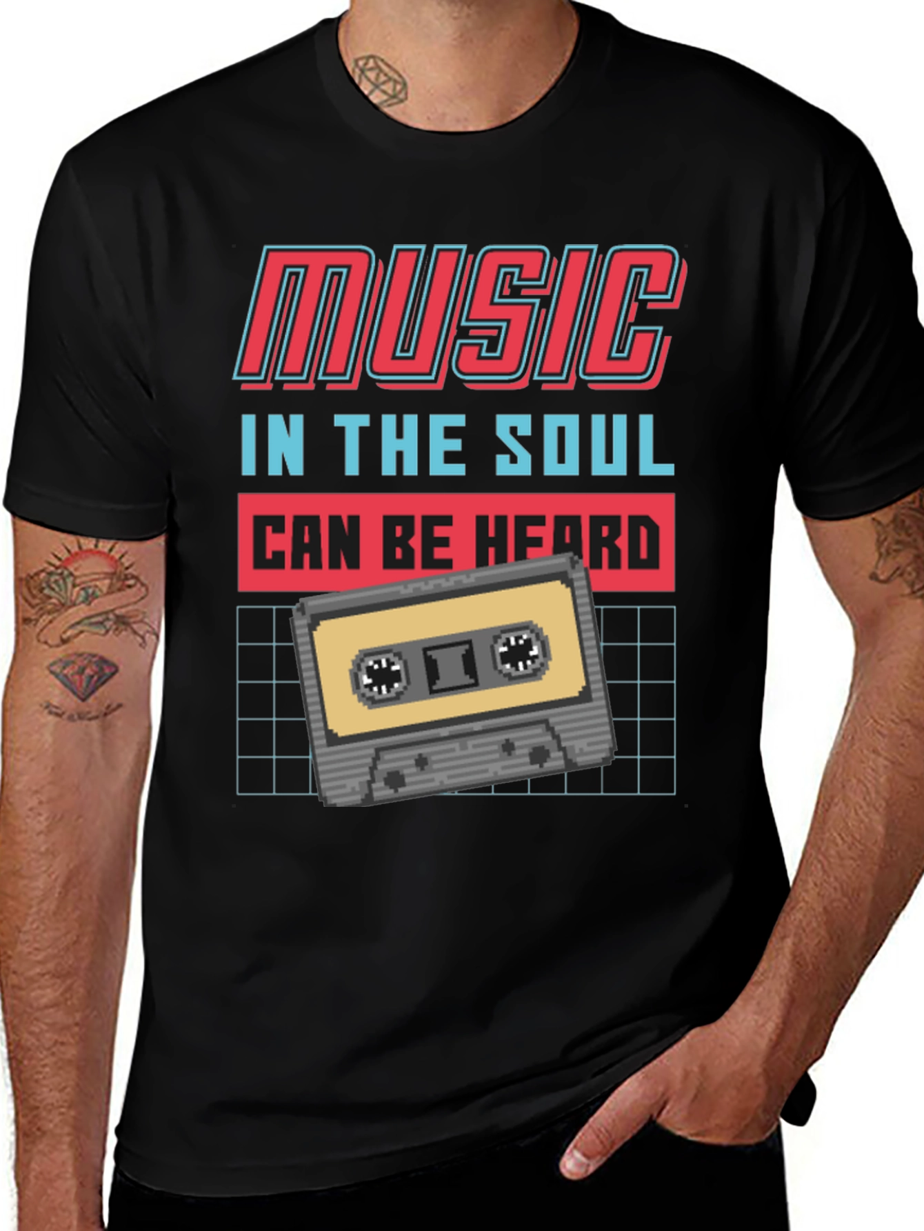 Retro Music Cassette T-Shirt
