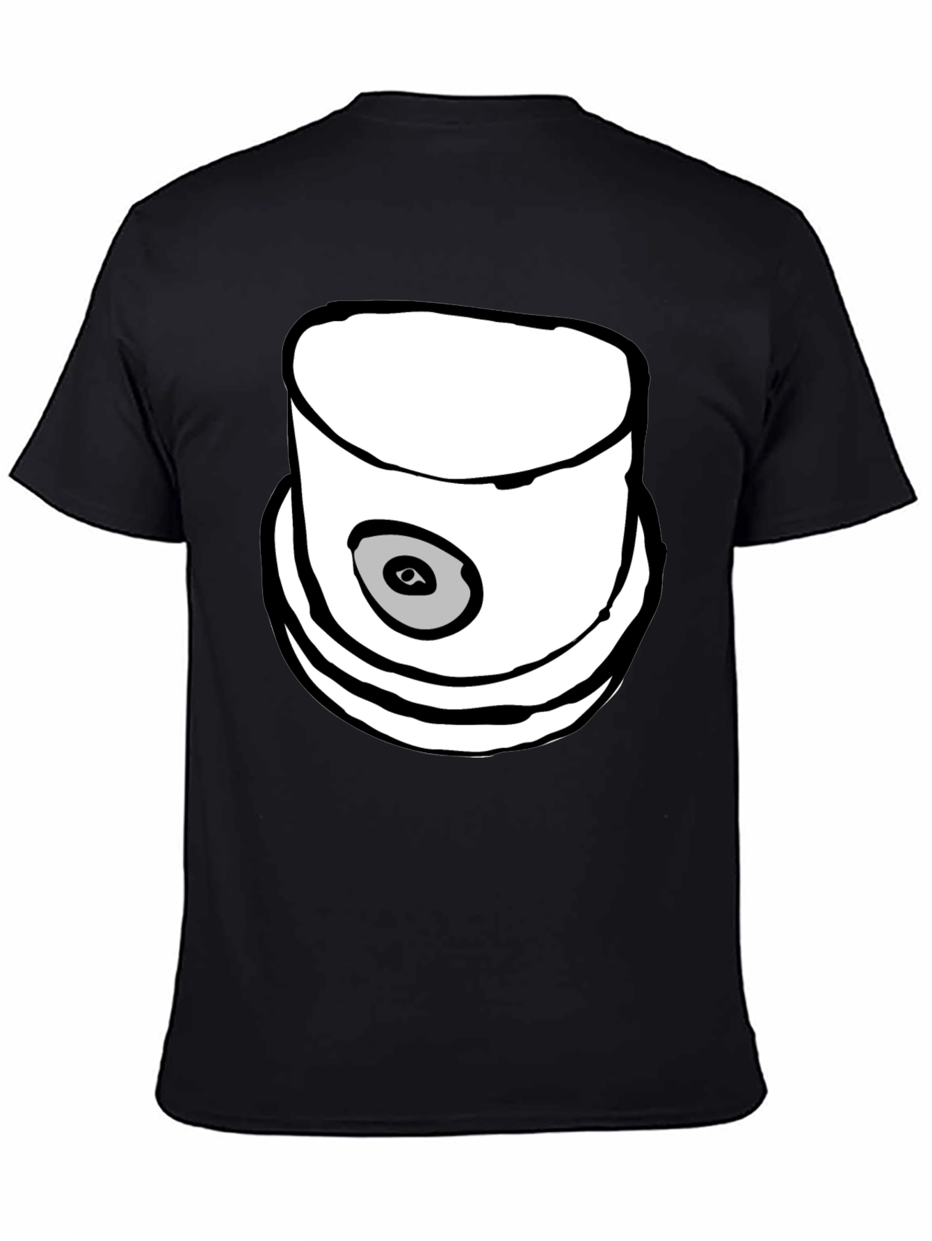 Spray Paint Cap Graphic Tee - Modern Streetwear Style