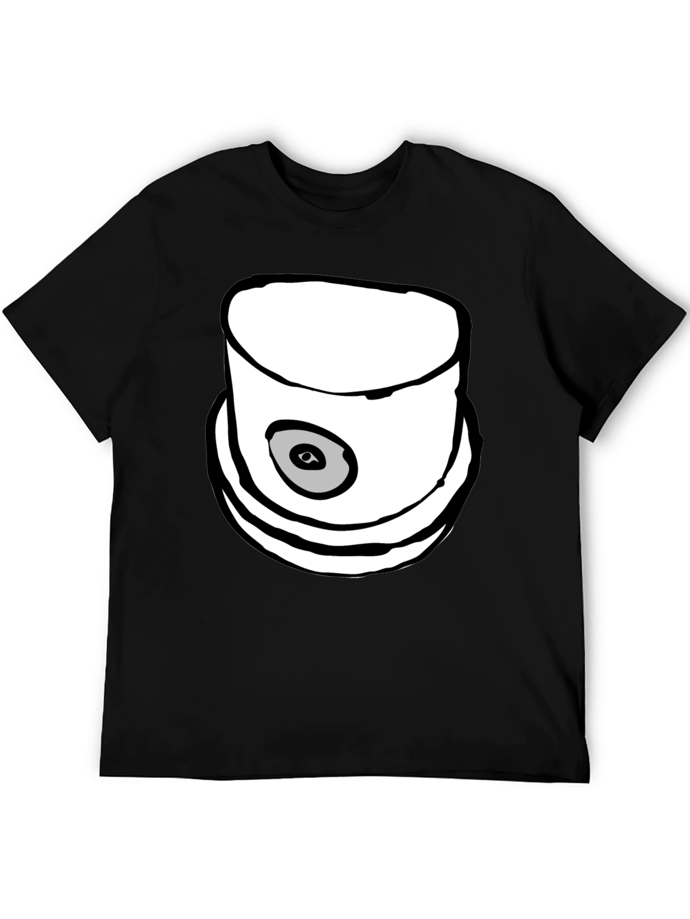 Spray Paint Cap Graphic Tee - Modern Streetwear Style