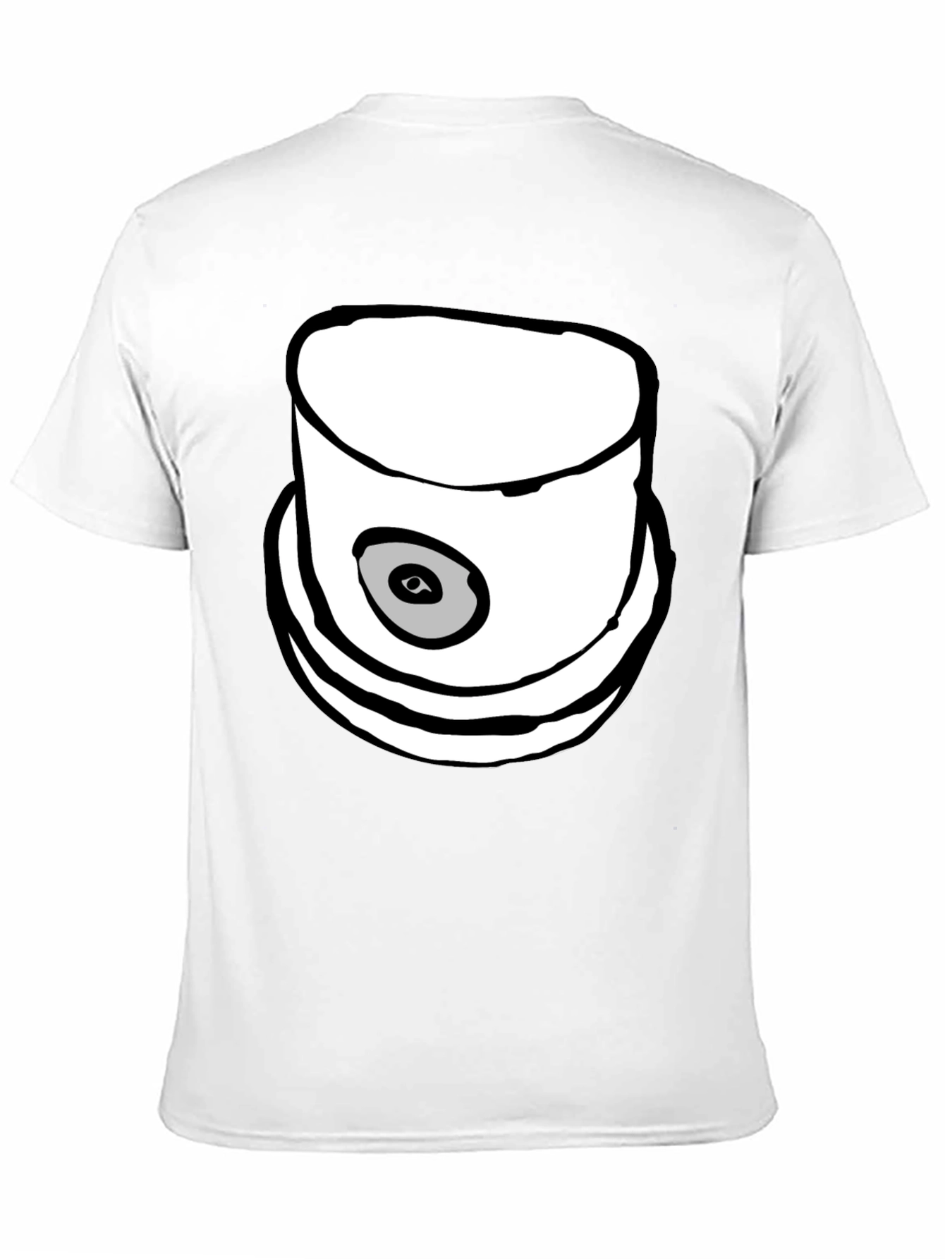 Spray Paint Cap Graphic Tee - Modern Streetwear Style