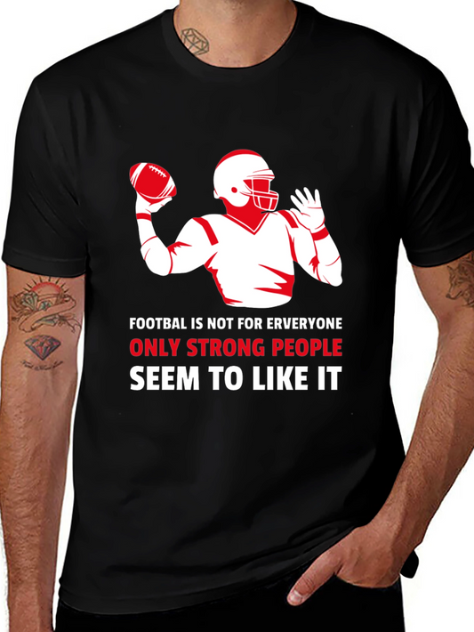 Football Graphic T-Shirt - Strong People Like It