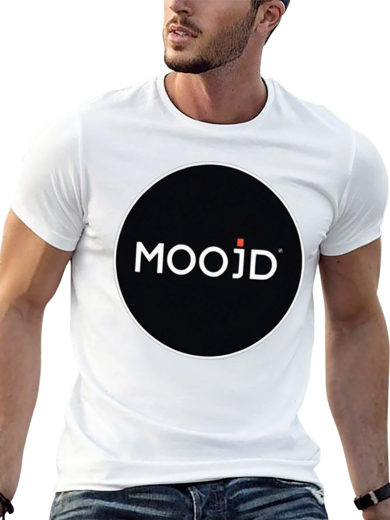 MOOJD Graphic Tee - Modern Black T-Shirt