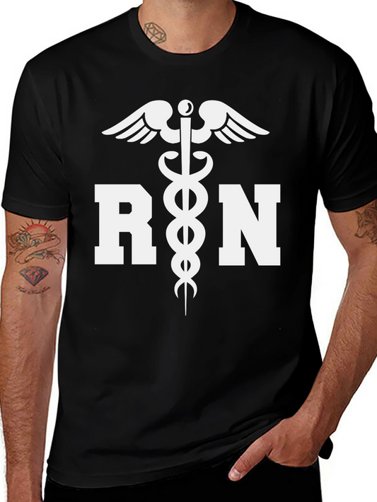 RN Caduceus Graphic T-Shirt - Black