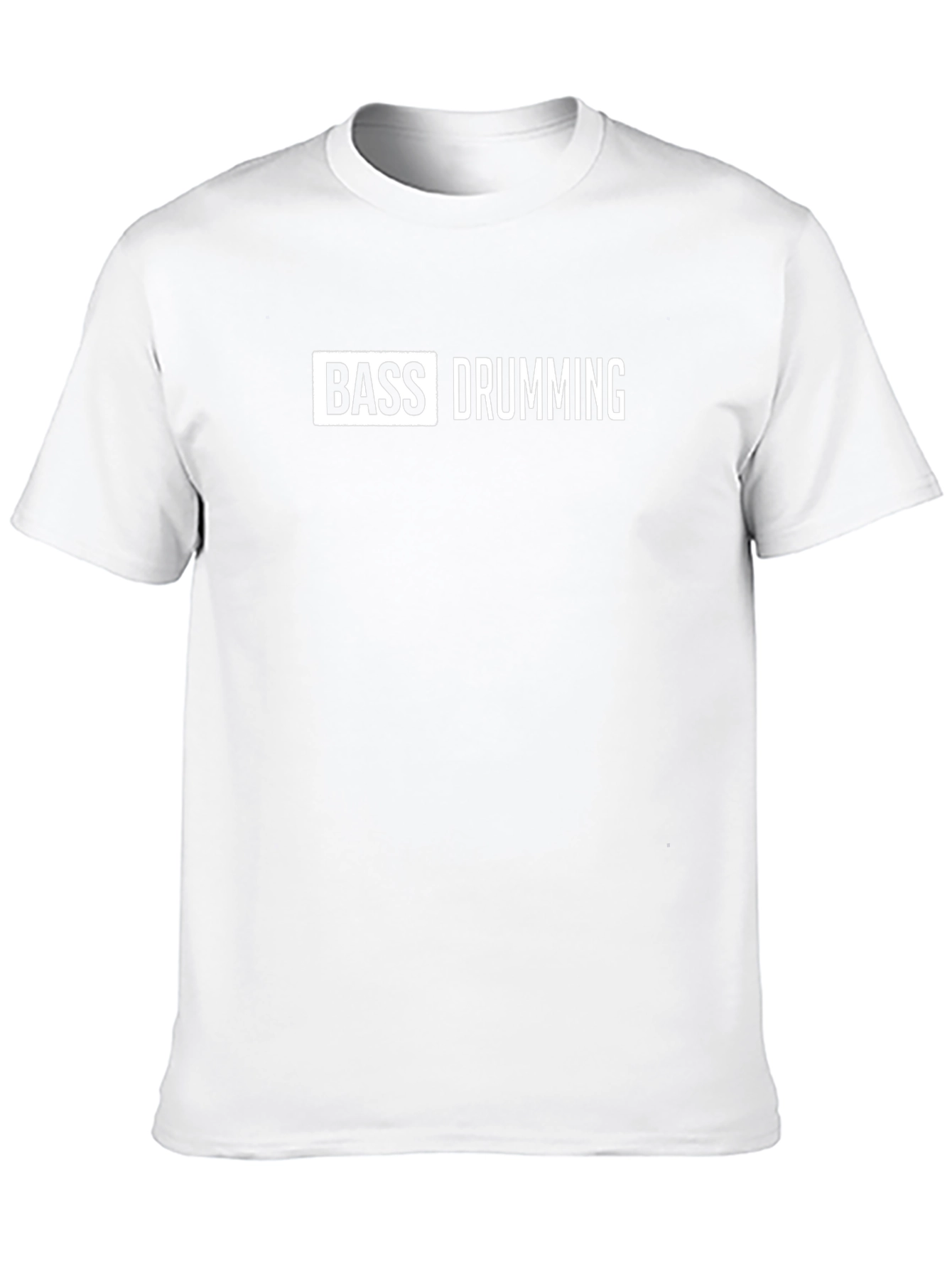 Bass Drumming Graphic Tee - Black Cotton T-Shirt