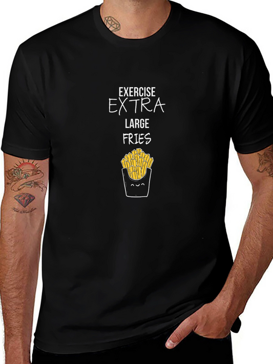 Exercise Extra Large Fries T-Shirt