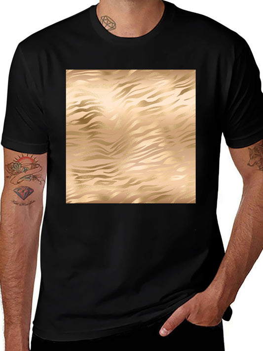 Stylish Zebra Print T-Shirt - Modern Black Tee